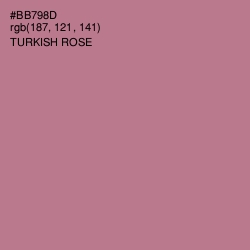#BB798D - Turkish Rose Color Image