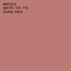 #BB7A73 - Coral Tree Color Image