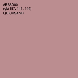 #BB8D90 - Quicksand Color Image