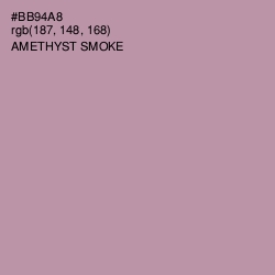 #BB94A8 - Amethyst Smoke Color Image