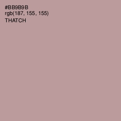 #BB9B9B - Thatch Color Image