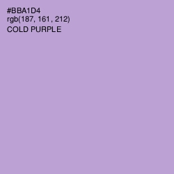 #BBA1D4 - Cold Purple Color Image