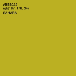 #BBB022 - Sahara Color Image