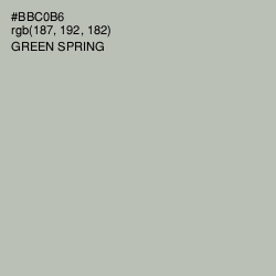 #BBC0B6 - Green Spring Color Image
