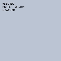 #BBC4D2 - Heather Color Image