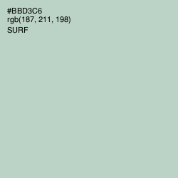 #BBD3C6 - Surf Color Image