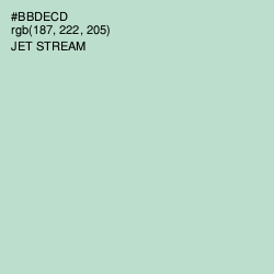 #BBDECD - Jet Stream Color Image