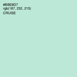 #BBE8D7 - Cruise Color Image