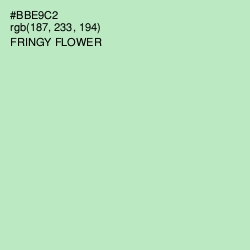 #BBE9C2 - Fringy Flower Color Image