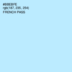 #BBEBFE - French Pass Color Image