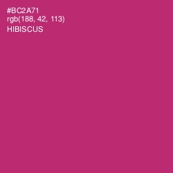 #BC2A71 - Hibiscus Color Image