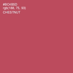 #BC4B5D - Chestnut Color Image