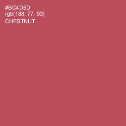 #BC4D5D - Chestnut Color Image
