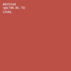 #BC5046 - Crail Color Image