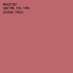 #BC676C - Coral Tree Color Image