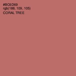 #BC6D69 - Coral Tree Color Image