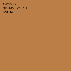 #BC7E47 - Santa Fe Color Image