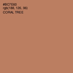 #BC7E60 - Coral Tree Color Image