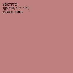 #BC7F7D - Coral Tree Color Image
