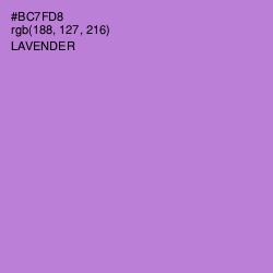 #BC7FD8 - Lavender Color Image