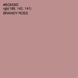 #BC8E8D - Brandy Rose Color Image