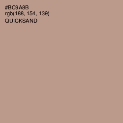 #BC9A8B - Quicksand Color Image