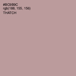 #BC9B9C - Thatch Color Image