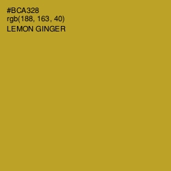 #BCA328 - Lemon Ginger Color Image