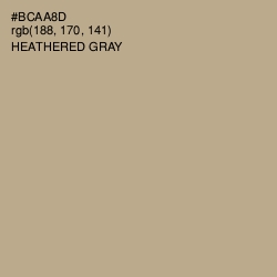 #BCAA8D - Heathered Gray Color Image