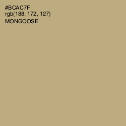 #BCAC7F - Mongoose Color Image