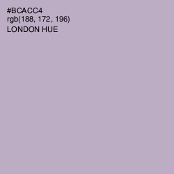 #BCACC4 - London Hue Color Image