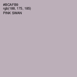 #BCAFB9 - Pink Swan Color Image