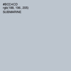 #BCC4CD - Submarine Color Image