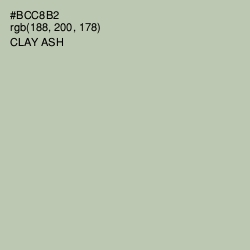 #BCC8B2 - Clay Ash Color Image