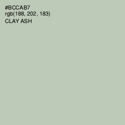 #BCCAB7 - Clay Ash Color Image
