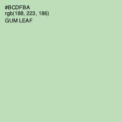 #BCDFBA - Gum Leaf Color Image