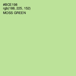 #BCE198 - Moss Green Color Image