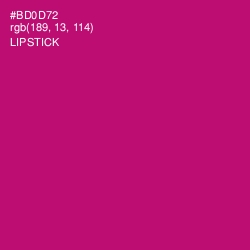 #BD0D72 - Lipstick Color Image