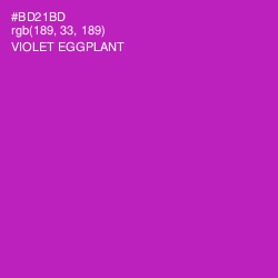 #BD21BD - Violet Eggplant Color Image