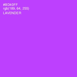 #BD40FF - Lavender Color Image