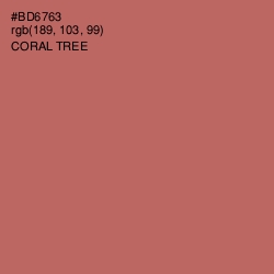 #BD6763 - Coral Tree Color Image