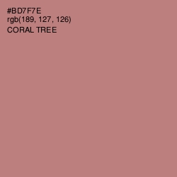 #BD7F7E - Coral Tree Color Image