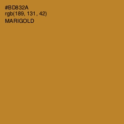 #BD832A - Marigold Color Image