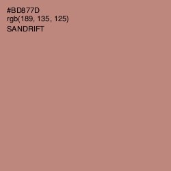 #BD877D - Sandrift Color Image