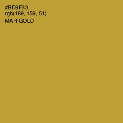 #BD9F33 - Marigold Color Image