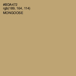 #BDA472 - Mongoose Color Image