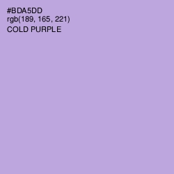 #BDA5DD - Cold Purple Color Image