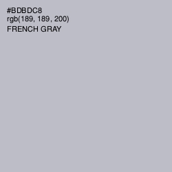 #BDBDC8 - French Gray Color Image