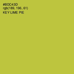 #BDC43D - Key Lime Pie Color Image