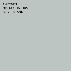 #BDC5C3 - Silver Sand Color Image